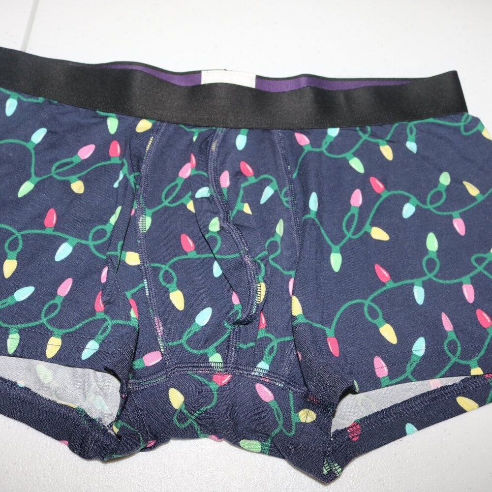 MeUndies Christmas lights men's Trunks size medium
